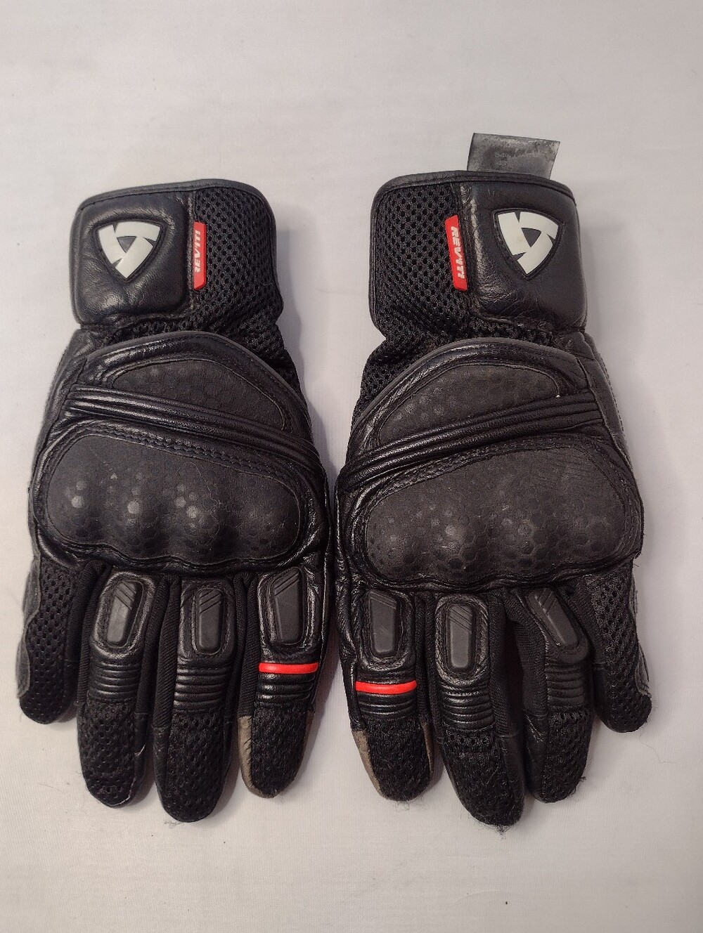 Rev'It Dirt 2 Mens Leather Motorcycle Gloves Black Size XL BB